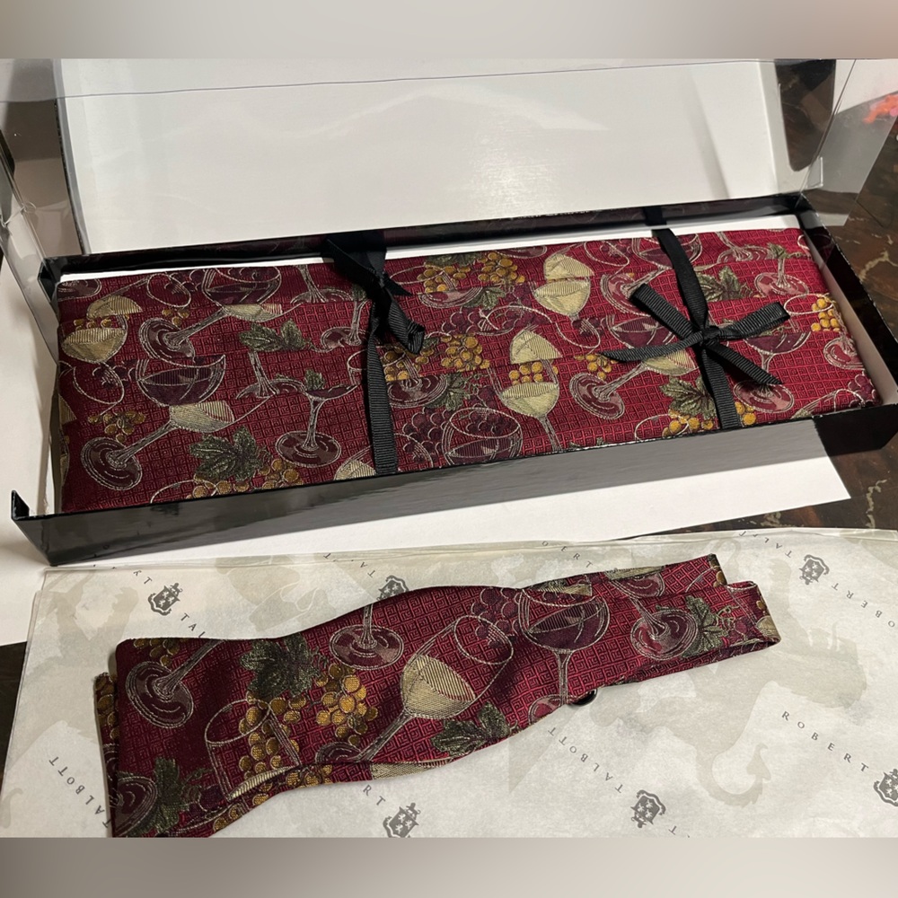 Neiman Marcus bow tie and cummerbund combo